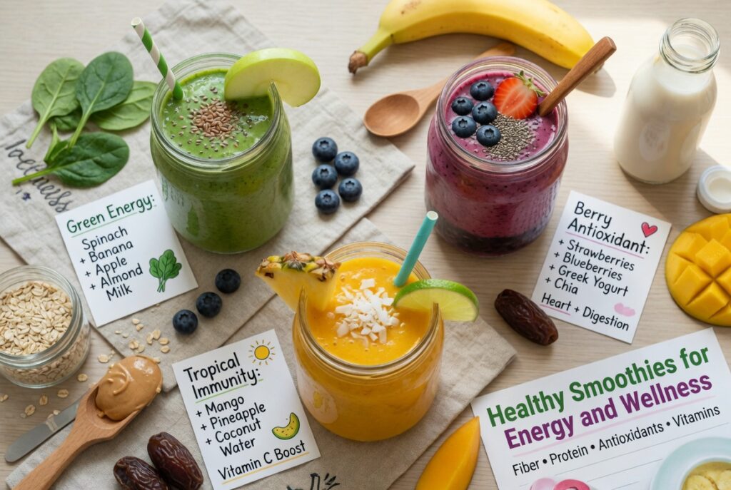 Healthy Smoothies for Energy and Wellness